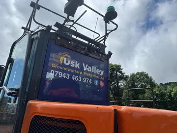 Usk Groundworks Excavator Livery